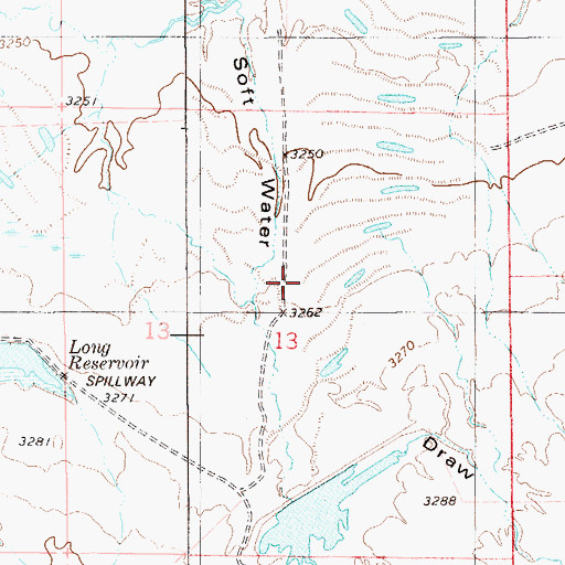 Topographic Map of Jackrabbit Dam, MT