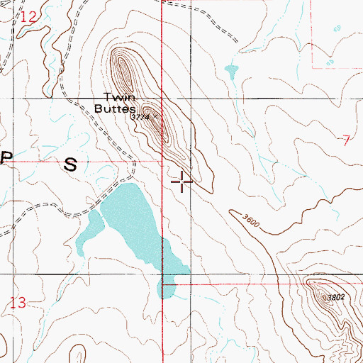 Topographic Map of Helen B Dam, MT