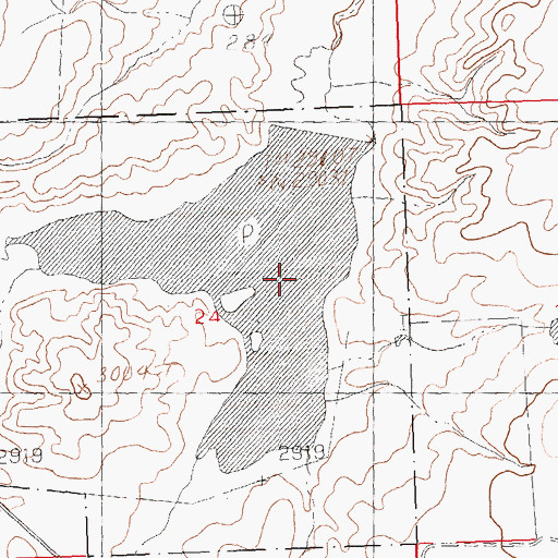 Topographic Map of Black Coulee Dam, MT