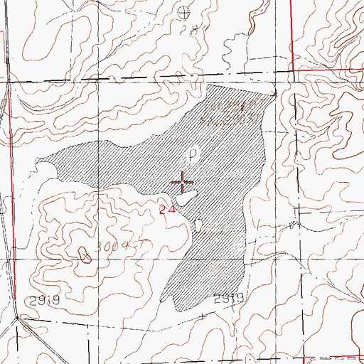 Topographic Map of Black Coulee, MT