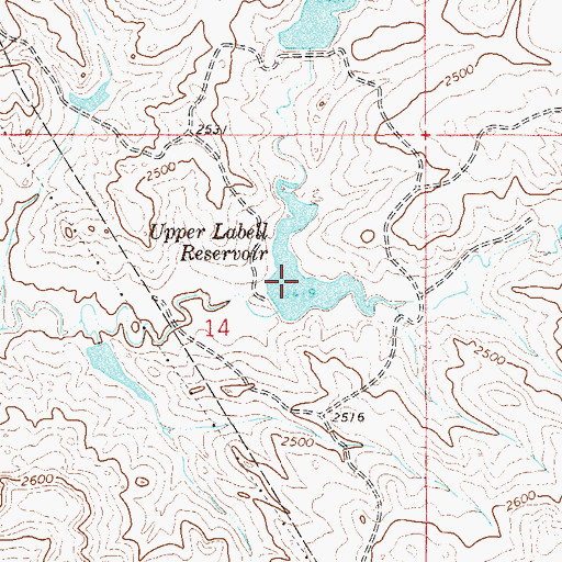 Topographic Map of Lobella Dam, MT