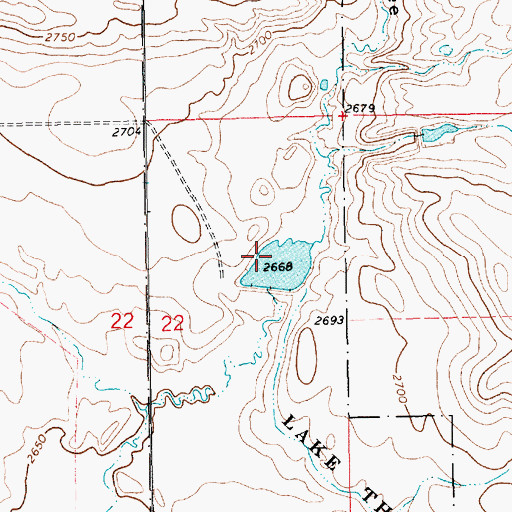Topographic Map of Diversion Dam, MT