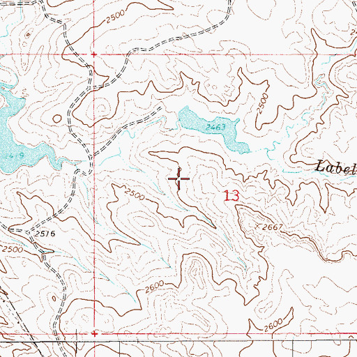 Topographic Map of Dwarf Dam, MT