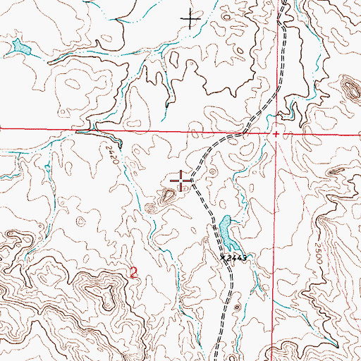 Topographic Map of Spring-Miller Dam, MT