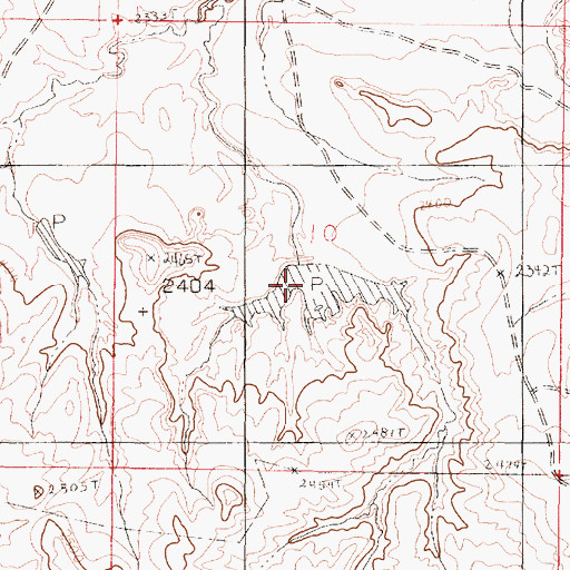 Topographic Map of Ruff Dam, MT