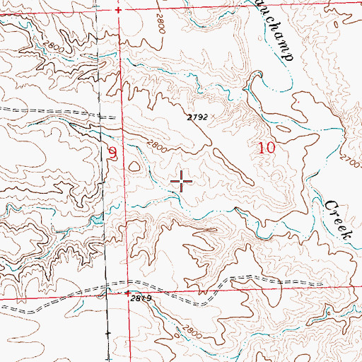 Topographic Map of Current Dam, MT