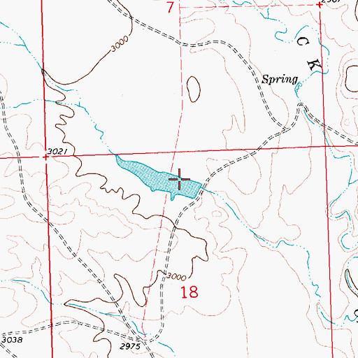 Topographic Map of Sentinel Dam, MT