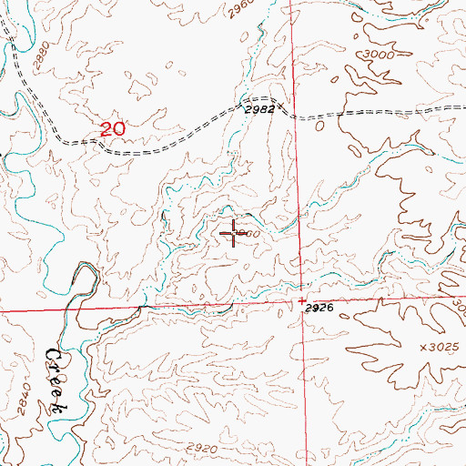 Topographic Map of Lark Dam, MT