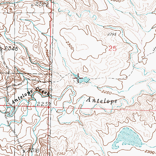 Topographic Map of Reservoir Number 14, MT