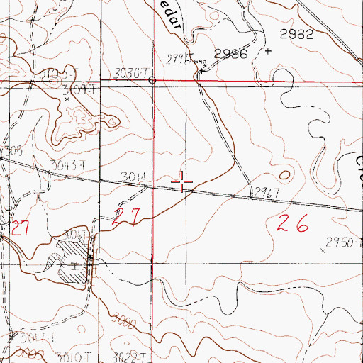 Topographic Map of Agate Flat Dam, MT