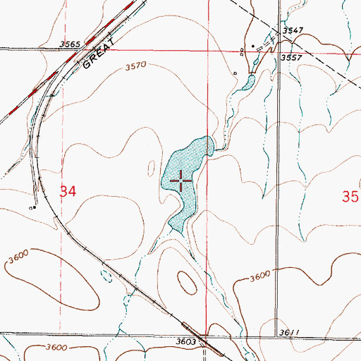 Topographic Map of Walstom Dam, MT