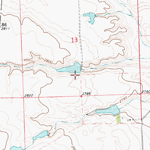 Topographic Map of PR-16 Dam, MT