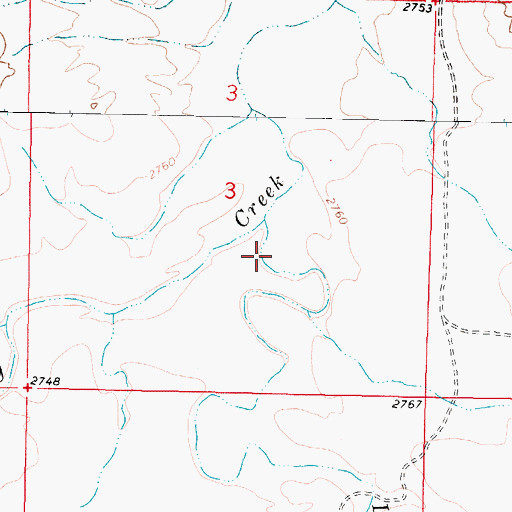 Topographic Map of Smith Ranch Number 5 Dam, MT
