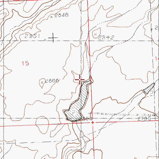 Topographic Map of PR-110 Dam, MT