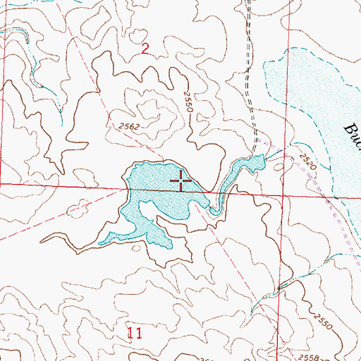 Topographic Map of PR-139 Dam, MT