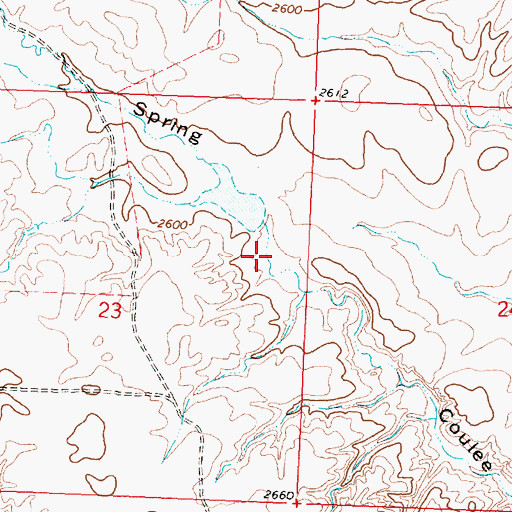 Topographic Map of PR-174 Dam, MT