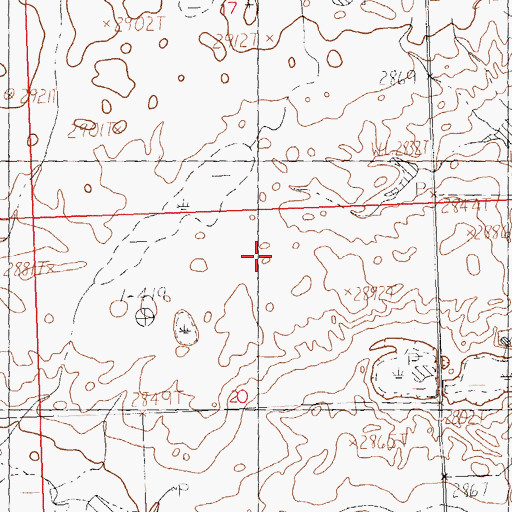 Topographic Map of PR-56 Dam, MT