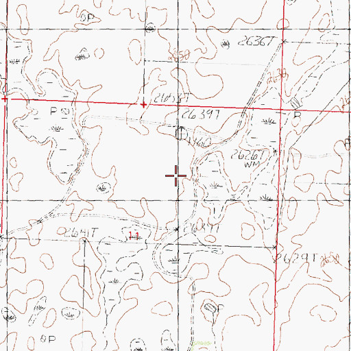 Topographic Map of PR-83 Dam, MT