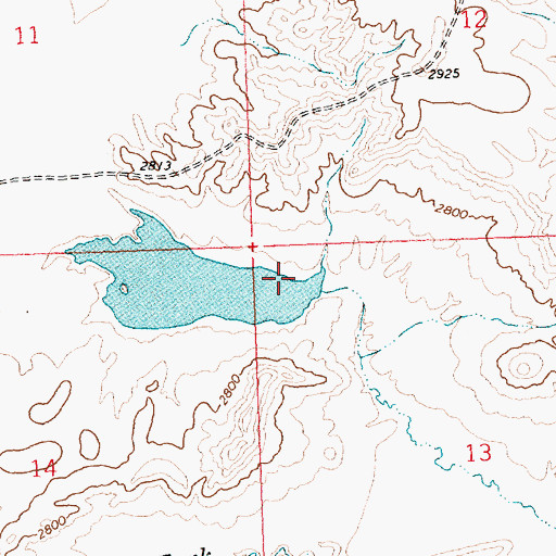 Topographic Map of PR-11 Dam, MT