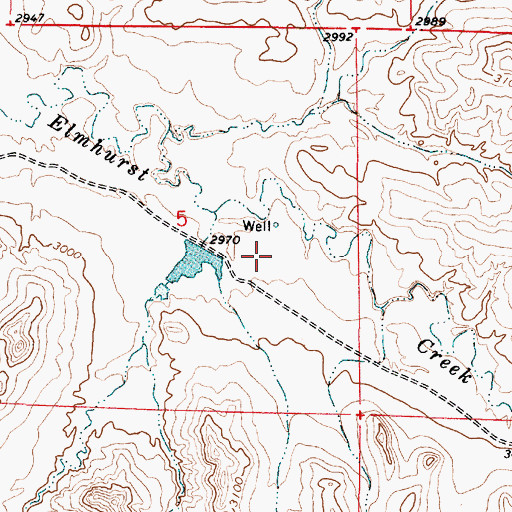 Topographic Map of L and L Dam, MT