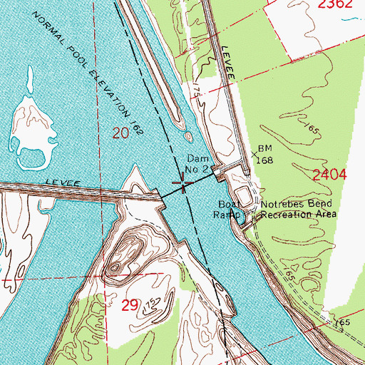 Topographic Map of Pool Two, AR