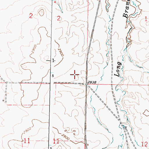 Topographic Map of Uthaug Livestock Dam, MT