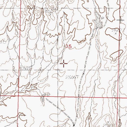 Topographic Map of Gay Dam, MT