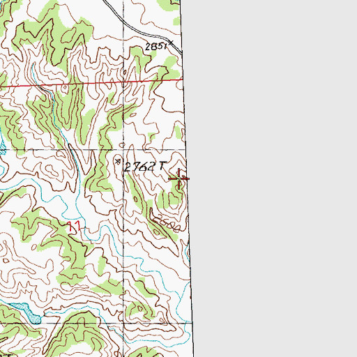Topographic Map of Deep Coulee Dam, MT