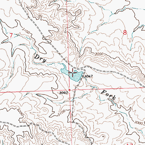 Topographic Map of PR-35 Dam, MT
