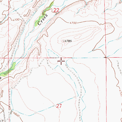 Topographic Map of Dogget Lake Dam, MT