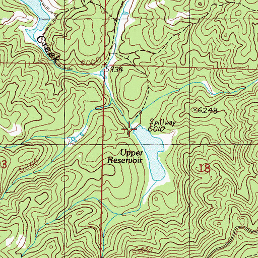 Topographic Map of Basin Creek Dam Number 2, MT