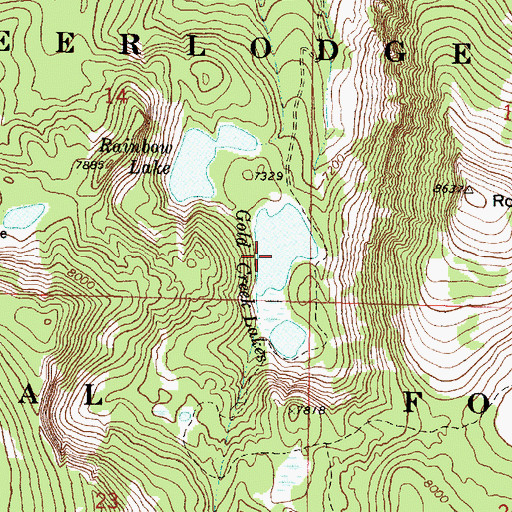 Topographic Map of Gold Lake Dam, MT