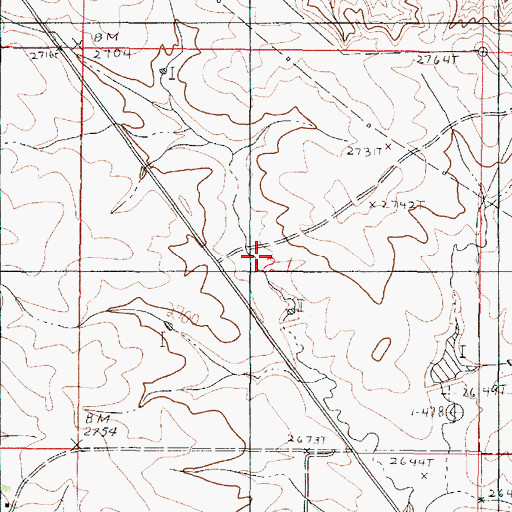 Topographic Map of Breitbach Number 5 Dam, MT