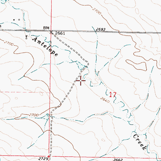 Topographic Map of Steffins Number 1 Dam, MT