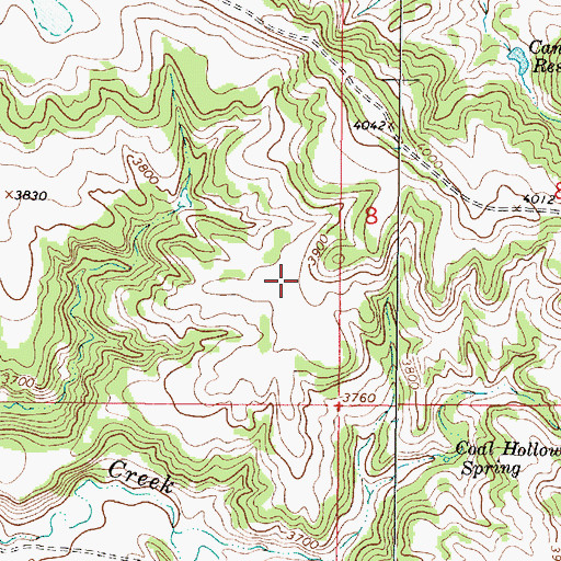 Topographic Map of Lyon Divide Reservoir Dam, MT