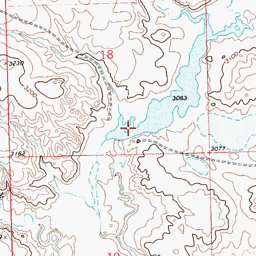 Topographic Map of Mitchell Dam, MT
