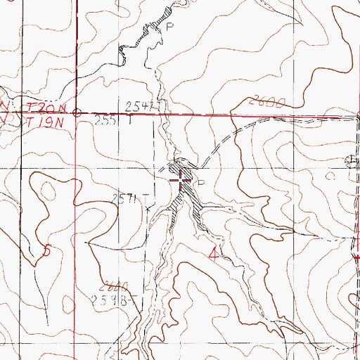 Topographic Map of Groh Stock Reservoir, MT