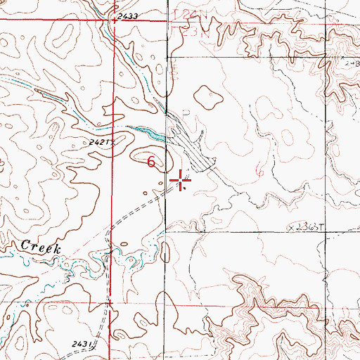 Topographic Map of Christianson Dam, MT