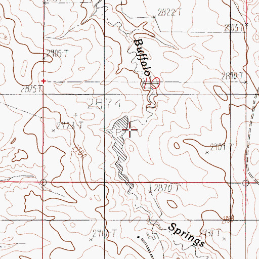 Topographic Map of Floyd Quick Number 2 Dam, MT