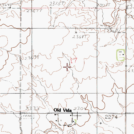 Topographic Map of Bogar Dam, MT