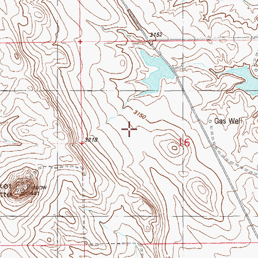 Topographic Map of Pinnaw Dam, MT