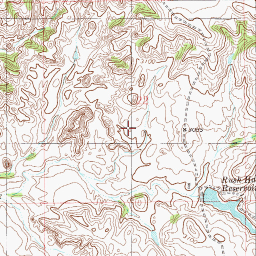 Topographic Map of Hall Dam, MT