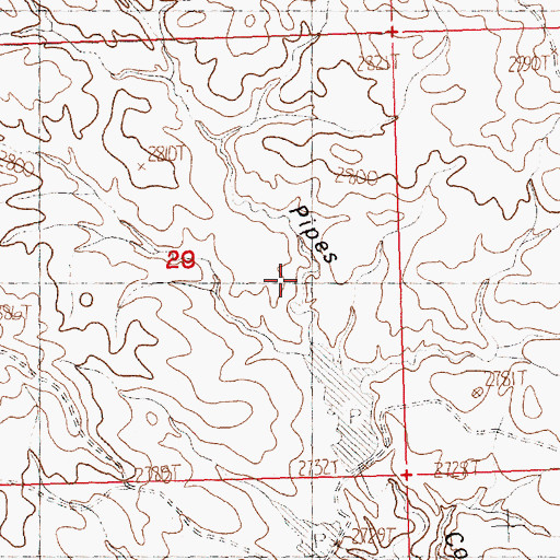 Topographic Map of Umstead Reservoir Dam, MT