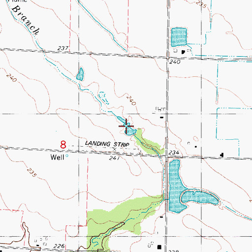 Topographic Map of Sniders Pond, AR
