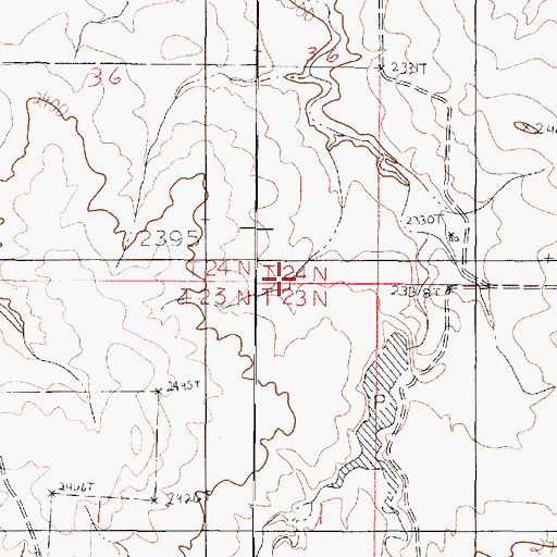 Topographic Map of Kwasney Dam, MT