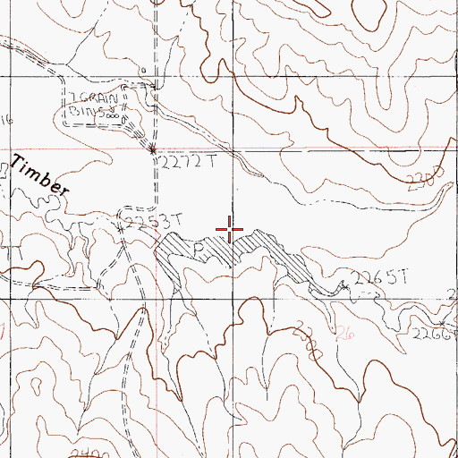 Topographic Map of Peer Number 2 Dam, MT