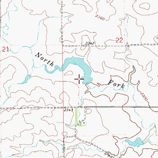 Topographic Map of Peterson Dam, MT