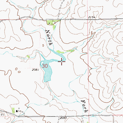 Topographic Map of Linde Dam, MT