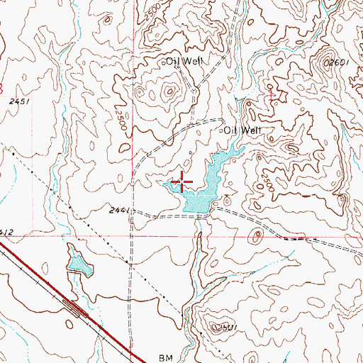 Topographic Map of Quaker Dam, MT