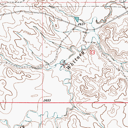 Topographic Map of Shumaker Number 1 Dam, MT
